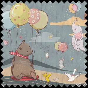 Material Textil Balloon Party