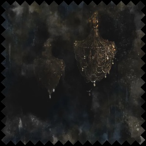 Material Textil Chandelier Gold