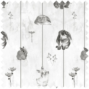 Material Textil Gray bunnies