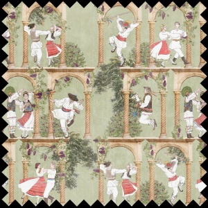 Material Textil Roata de la Runc in iarba