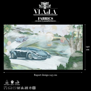 Modern Cars Текстилен материал - Img 2