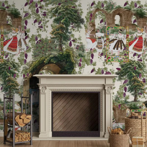 Papier peint Nature Luxe Amurg (alb) – VLAdiLA