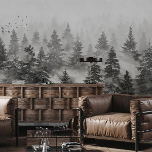 Rivian Forest Charcoal Papier Peint