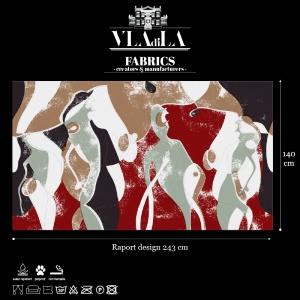 Rumors Red Fabric - Img 2