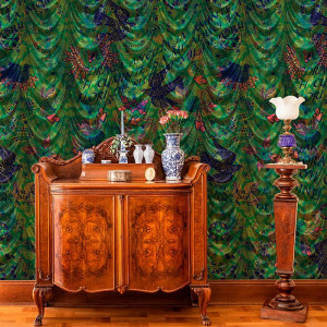 Spovedanie (verde) Carta da parati