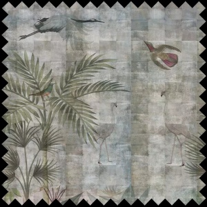 Tissu Birds and grunge