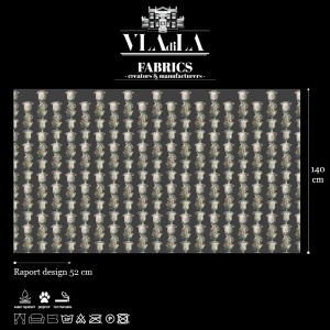 Tower of Abundance Black Текстилен материал - Img 2
