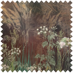 Bright Greenery Nightfall Fabric