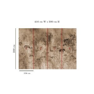 Bright Greenery Sepia Tapeten - Img 2