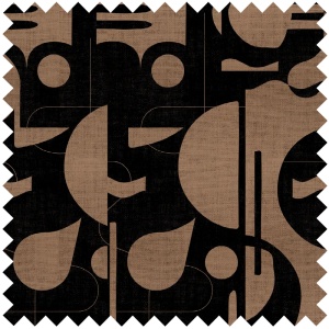 Contours in Bold (mocha) Текстилен материал - Img 1