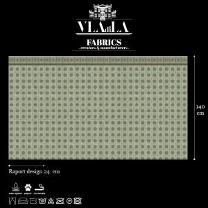 Green Tiles Текстилен материал - Img 2
