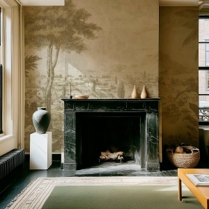 Imperial Palms cream Wallpaper