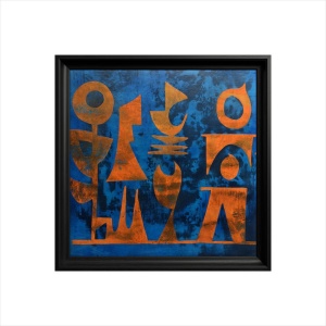 Indigo Totem Gemälde