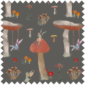 Material Textil Mushroom kingdom
