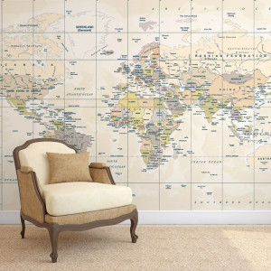 Papier peint Classique Nature Classic map – VLAdiLA