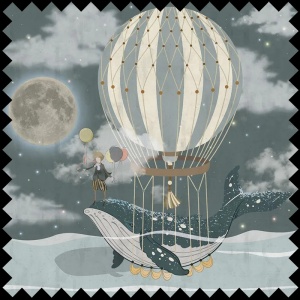 The Little Prince And The Whale Fabric