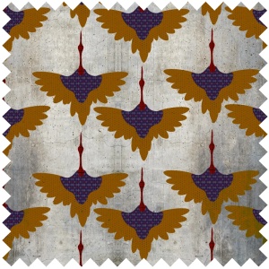 Tissu Grunge Birds