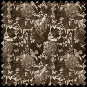 Tissu Majestic Memoir Dark Brown