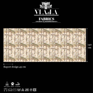 Torri Cream Lanscape Текстилен материал - Img 2