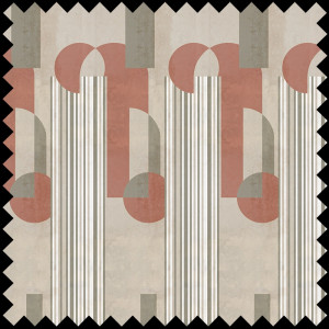 Ткань The Daily Express (red)