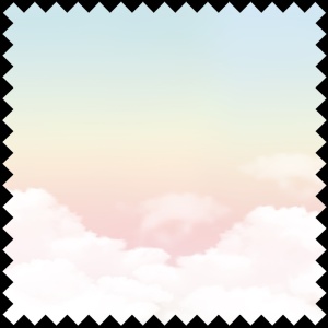 Azur Clouds Fabric