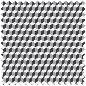 Black and White Cube Fabric - Img 1