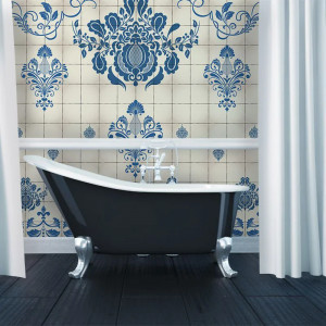Blue style Papel pintado
