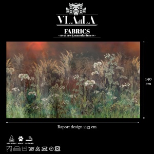 Bright Greenery Nightfall Fabric - Img 2