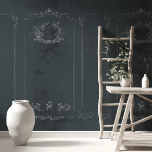 Brindille Stucco Dark Carta da parati