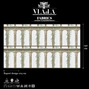 Material Textil Byzantine mural