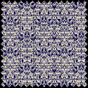 Material Textil Porcelain Blue