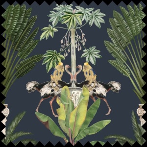 Material Textil Tropical columns (dark)