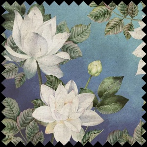 Material Textil White Floret