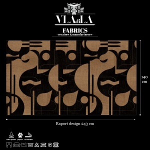 Material Textile Contours in Bold (mocha) - Img 2