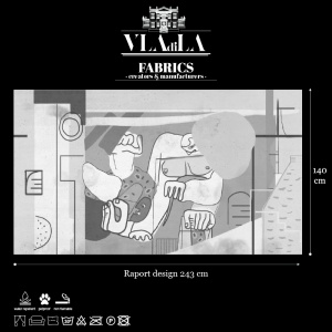 Oscar Grey Fabric - Img 2