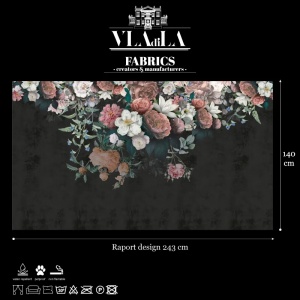 Painterly Roses Текстилен материал - Img 2