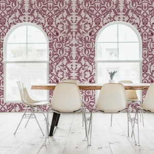 Papier peint Ornate Azul Rose