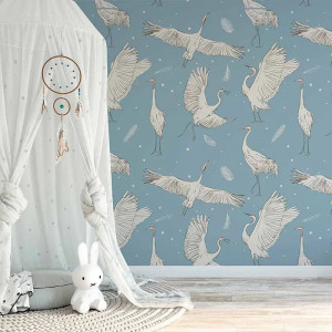 Papier peint Tropical Minimaliste Pure Feathers – VLAdiLA