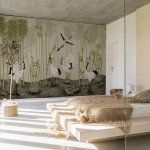 Red Crown Sanctuary in Olive Тапет