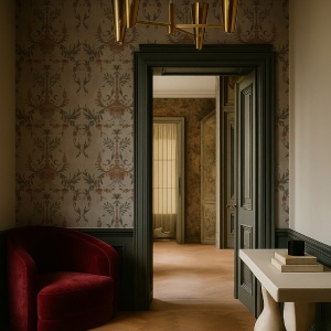 Round Table in white Wallpaper