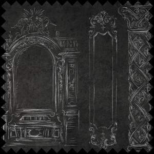 Saint-Michel Dark Fabric