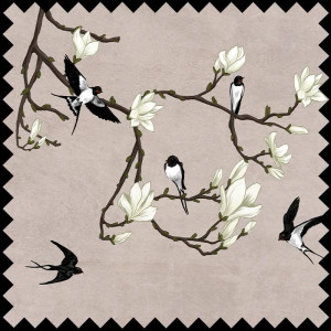 The Land of the Swallows black Текстилен материал - Img 1
