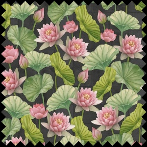The Pond (dark) Fabric