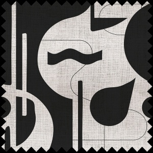 Tissu Contours in Bold (monochrome)