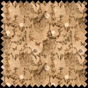 Tissu Majestic Memoir in powder cream
