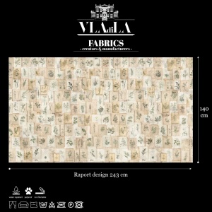 Vintage Herbarium Текстилен материал - Img 2