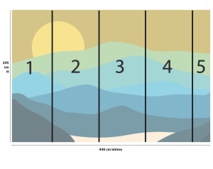 Обои Horizon Soft 440 x 295 cm H - Canvas - Img 2