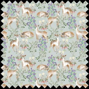 Anca's Fawn In Green Fabric