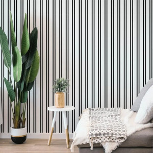 Black and White Stripes Wallpaper