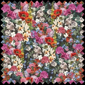 Bouquet Di Primavera (Dark) Fabric